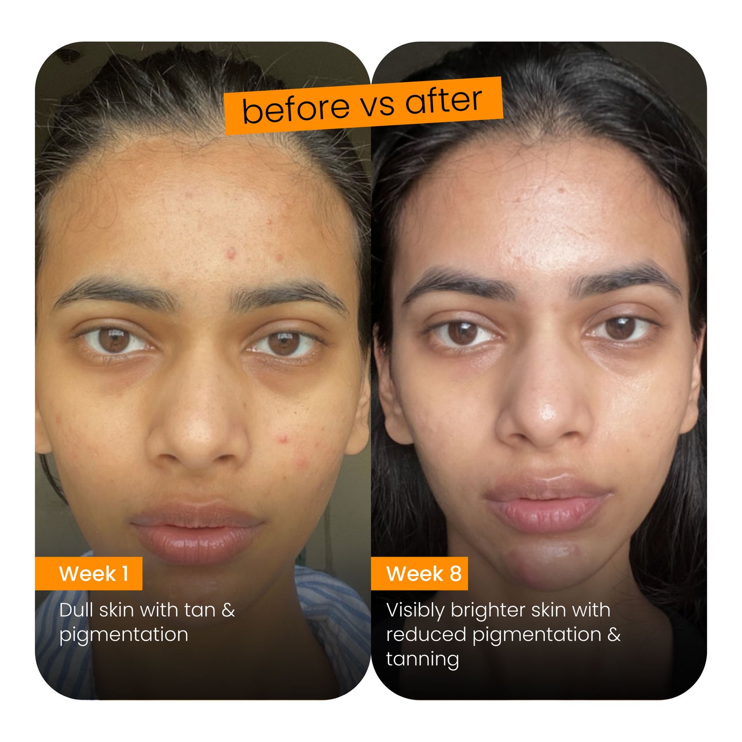 Invisible brightening sunscreen