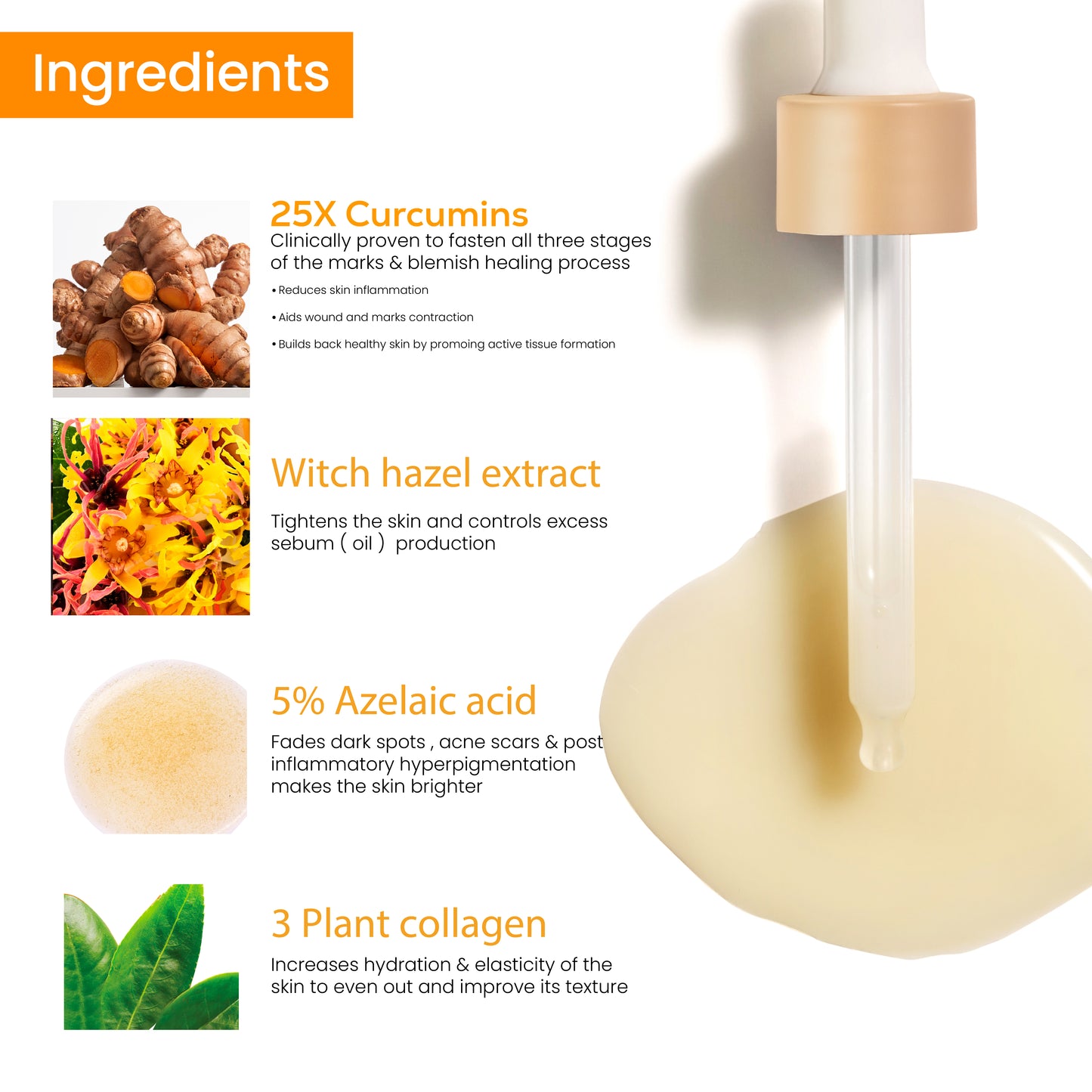 Marks & blemish reduction serum