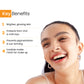 Invisible brightening sunscreen
