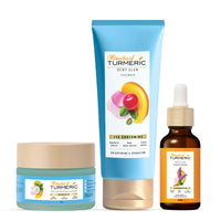 Moisturizer, Facewash, Brightening serum