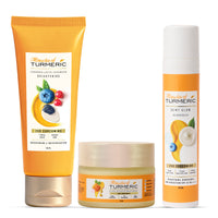 Facewash, Moisturizer, Dewy glow sunscreen